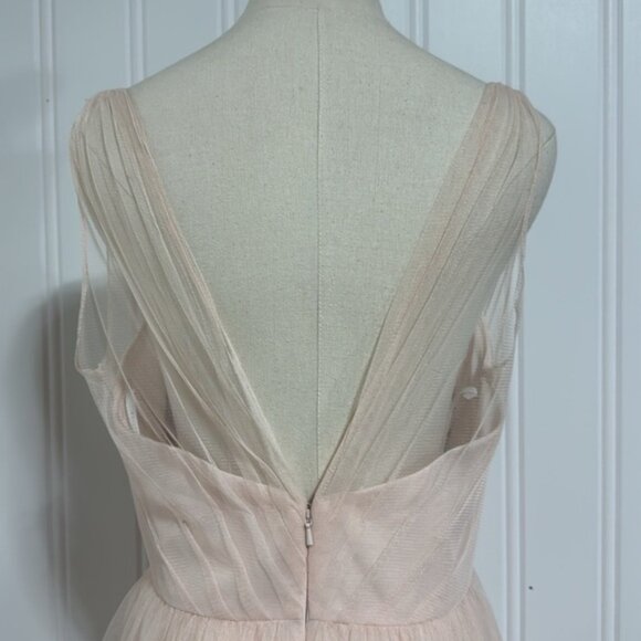 Watters blush pink delicate lace Lucy Gown Size 8 - Picture 9 of 12